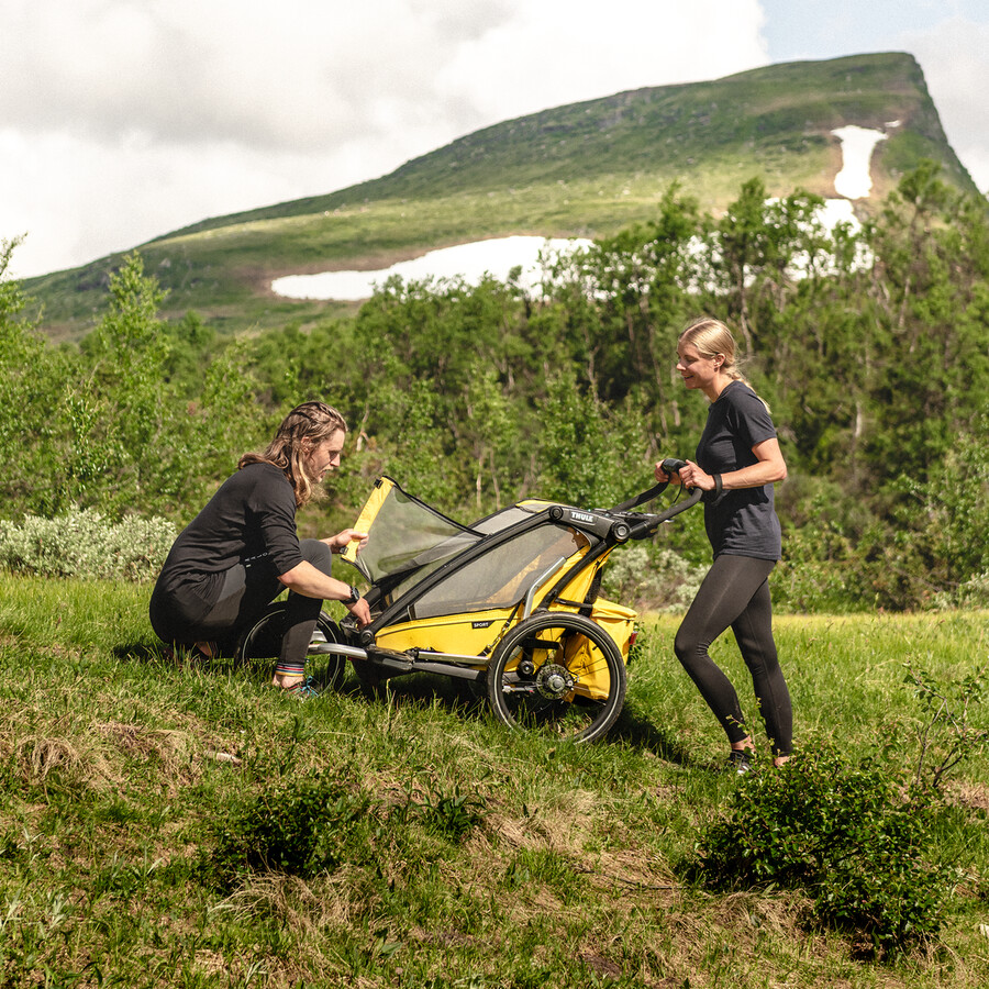 kit all-terrain per rimorchio multisport doppio in alluminionero