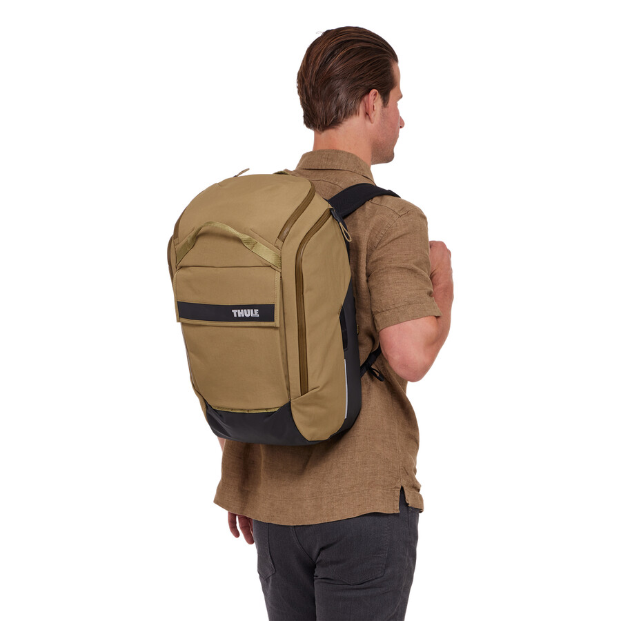 borsa e zaino per bici ibrida 26l beige chiaro