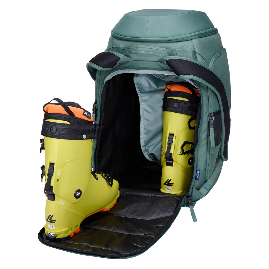 zaino per snowboard e scarponi da sci 60l hazy green