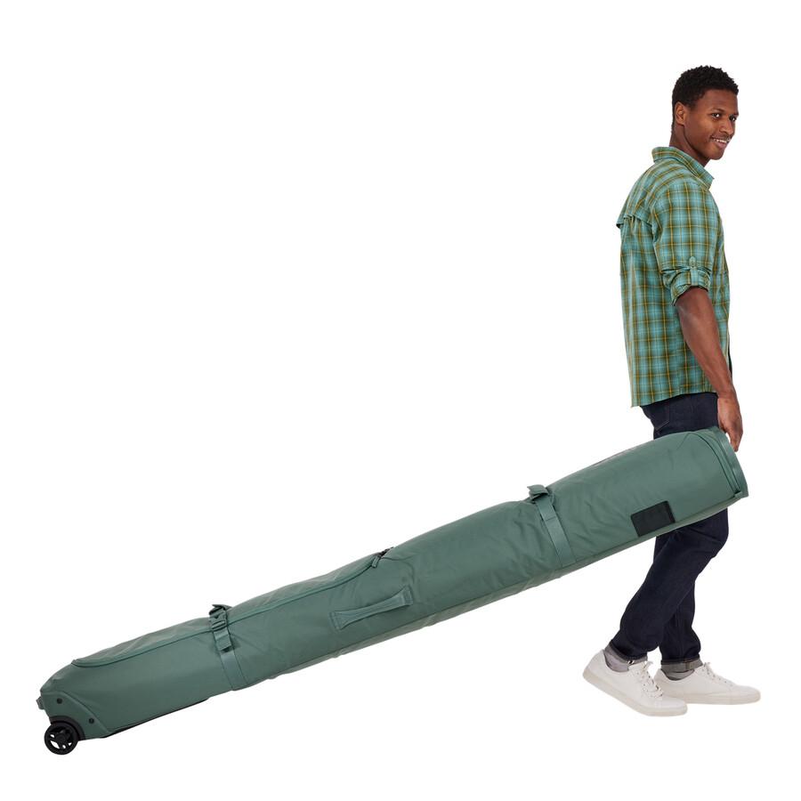 borsa portasci con rotelle 192 cm hazy green
