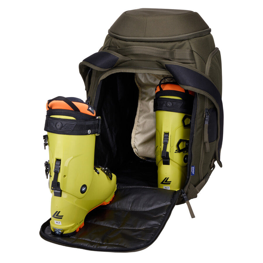 zaino per snowboard e scarponi da sci 60l color cachi intenso