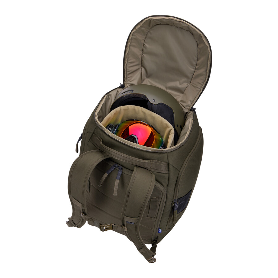 zaino per snowboard e scarponi da sci 60l color cachi intenso