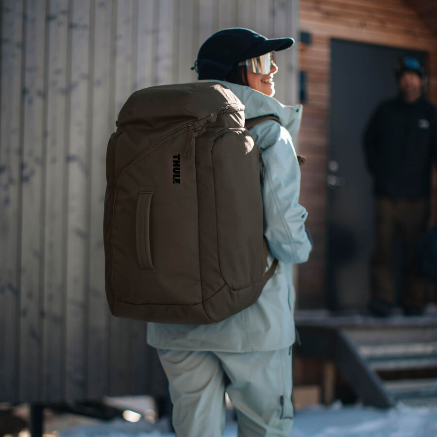 zaino da snowboard e scarponi da sci 60l nero