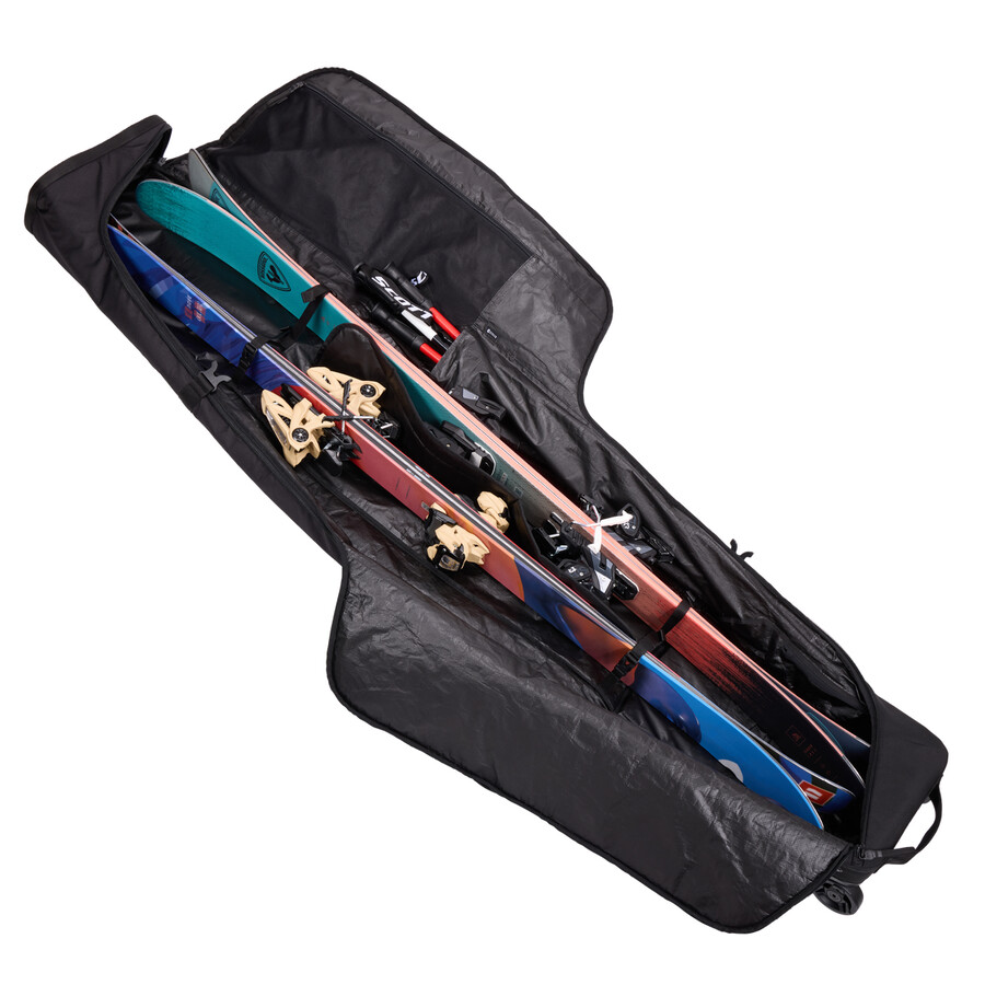 borsa portasci con rotelle 192 cm nera