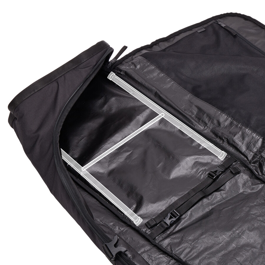 borsa portasci con rotelle 175 cm nera
