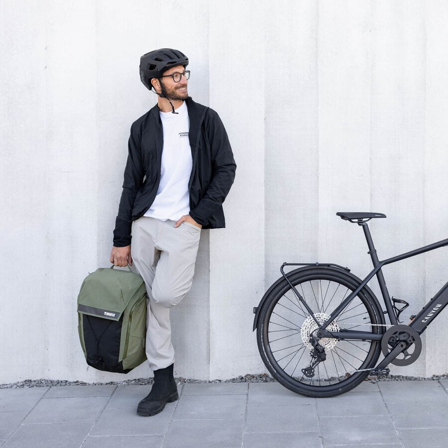 zaino per bici da viaggio soft green 28l