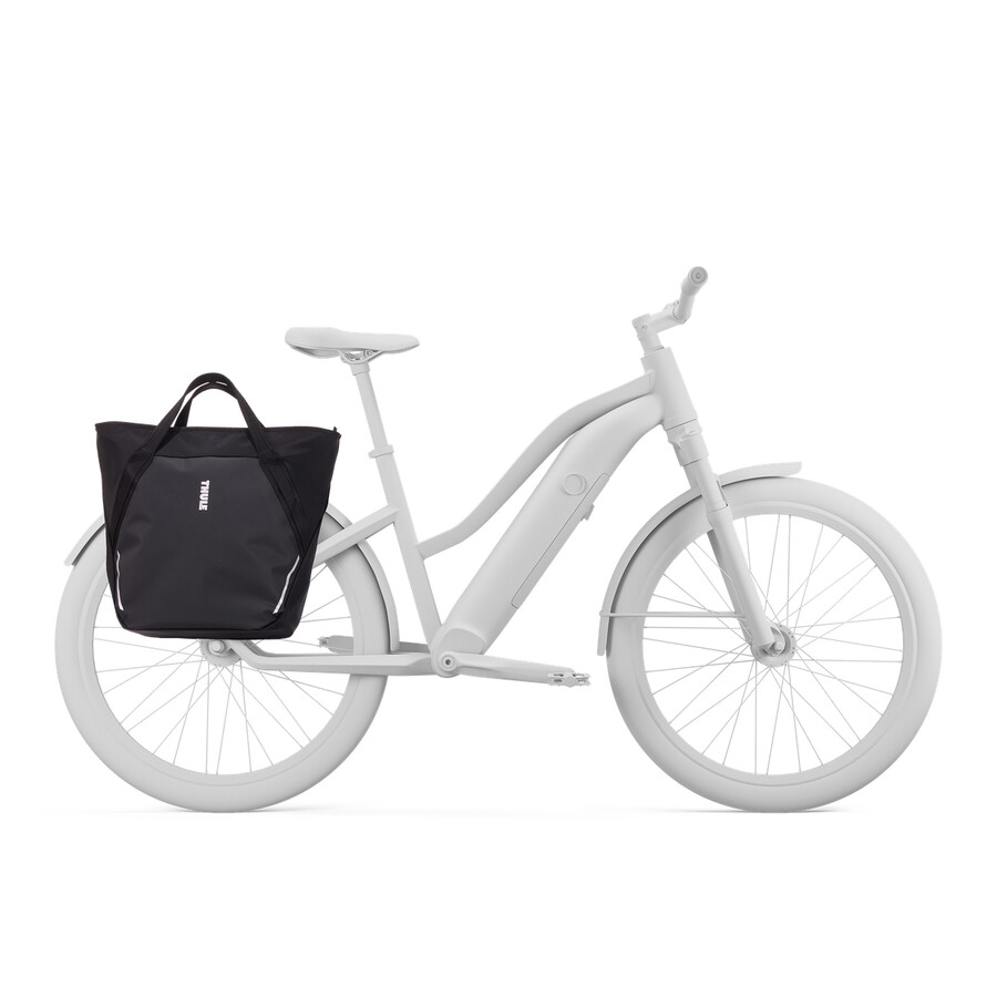borsa per bici con chiusura a scatto 25l nera