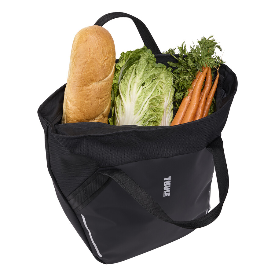 borsa per bici con chiusura a scatto 25l nera