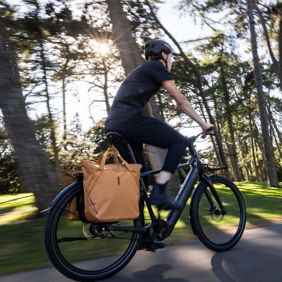 borsa per bici con chiusura inlock 25l blu medio