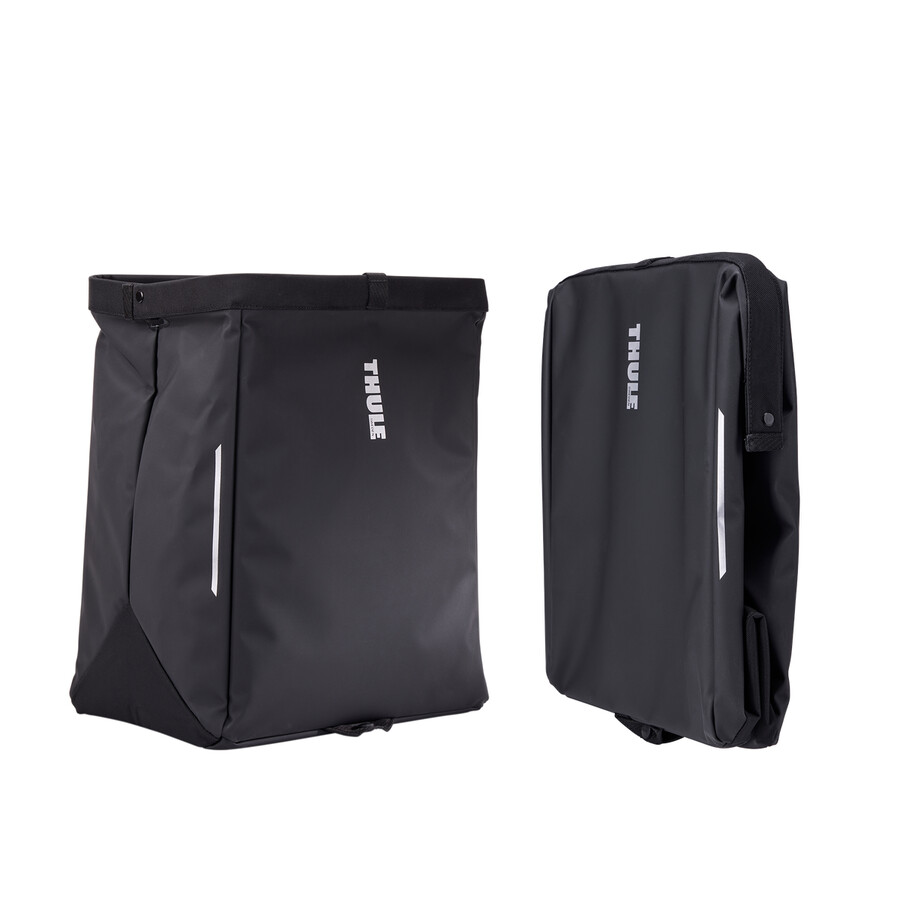 borsa portaoggetti per bicicletta con chiusura inlock 25l nera