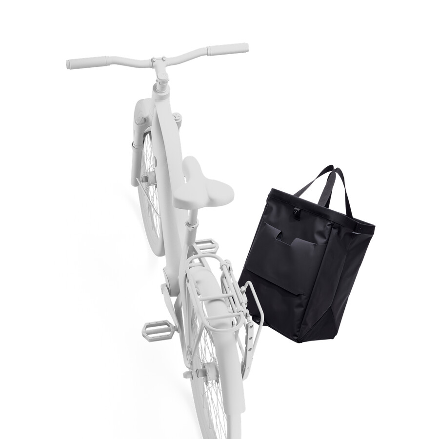 borsa portaoggetti per bicicletta con chiusura inlock 25l nera