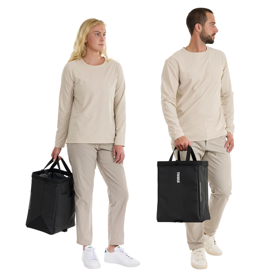 borsa portaoggetti per bicicletta con chiusura inlock 25l nera