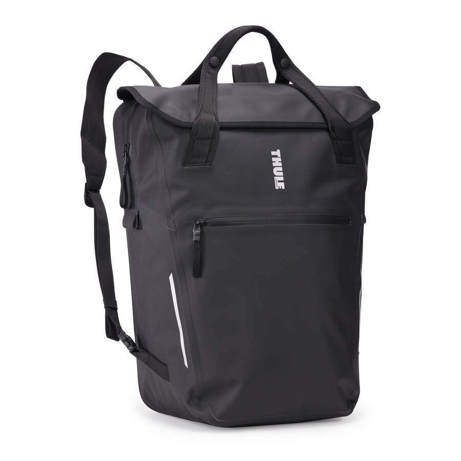 zaino portapacchi per bici con chiusura inlock 23l nero