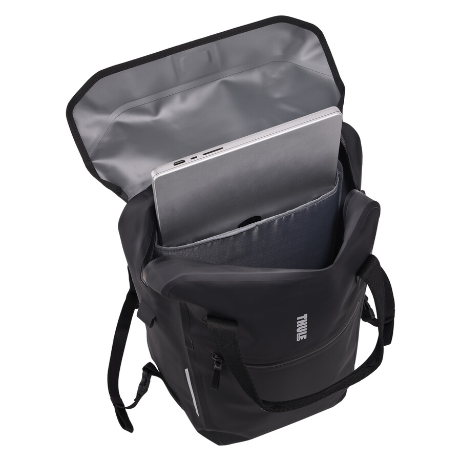 zaino portapacchi per bici con chiusura inlock 23l nero