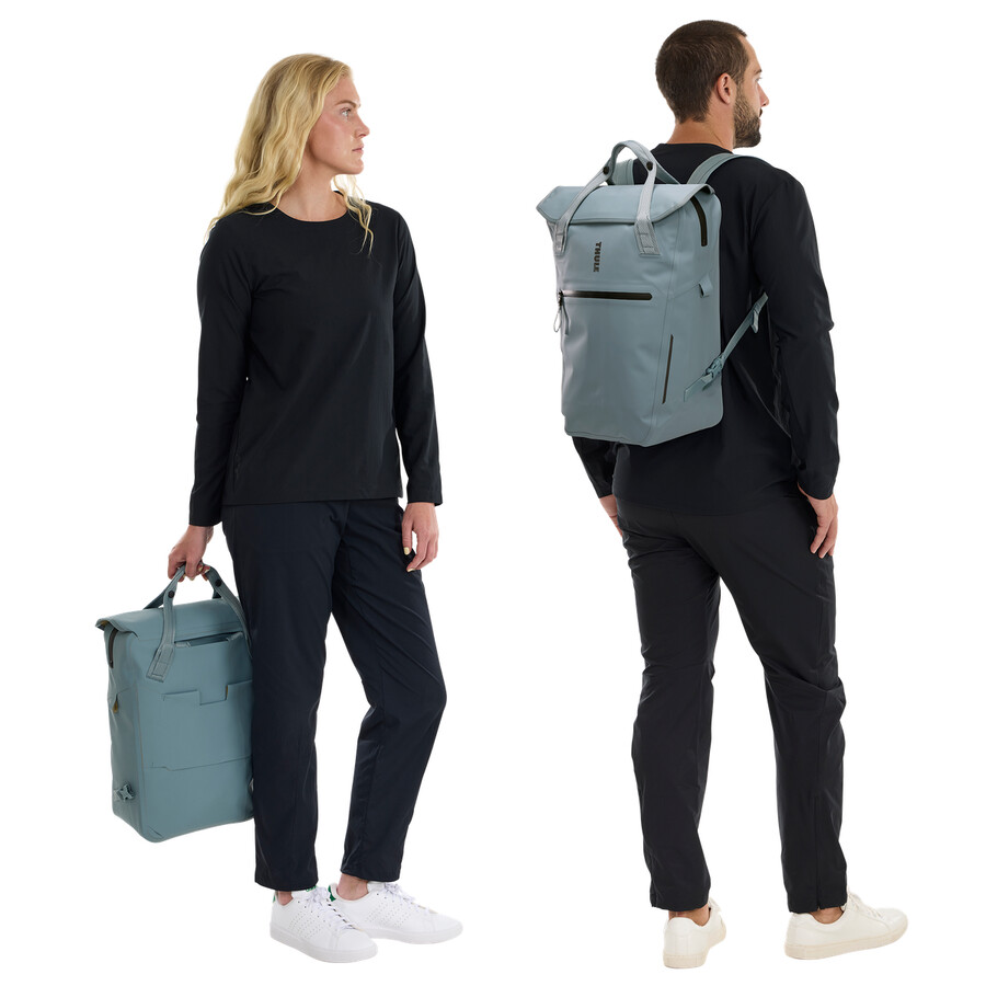 zaino portapacchi per bici con chiusura inlock 23l blu medio