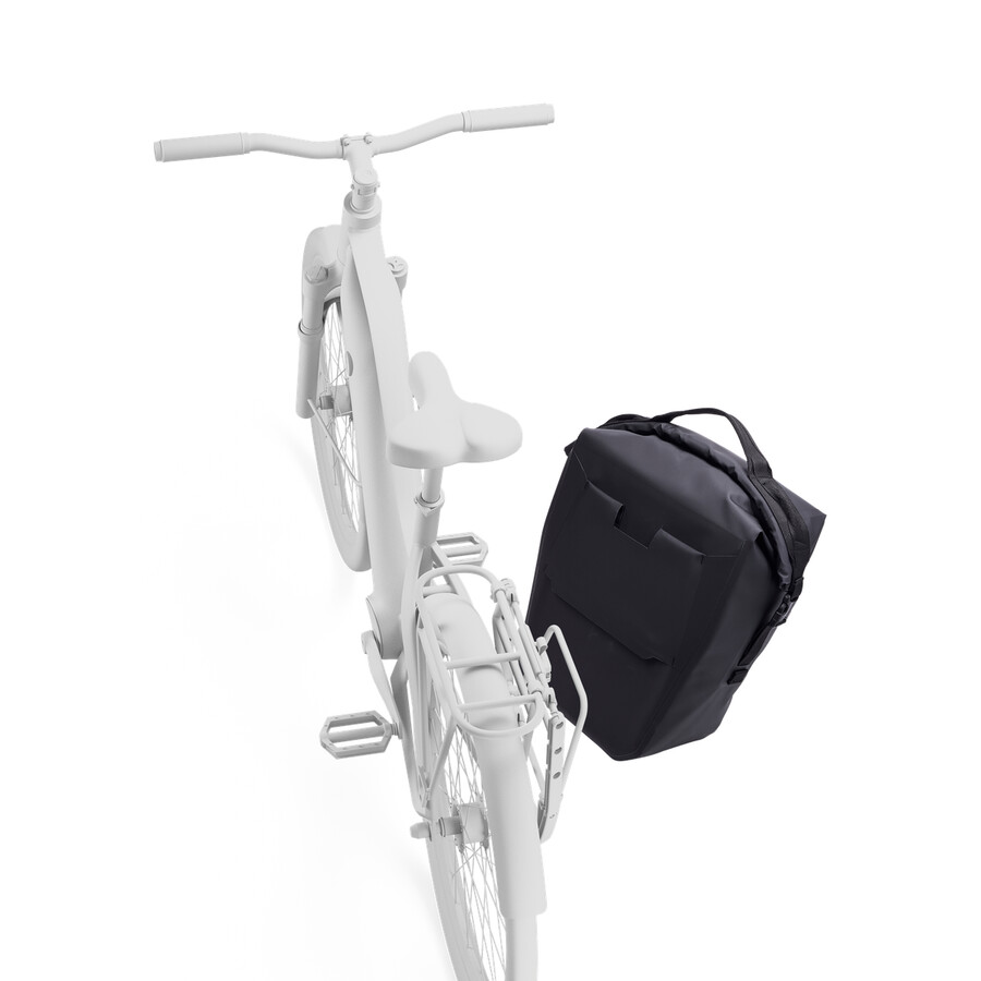 borsa per bici con chiusura inlock 22l nera