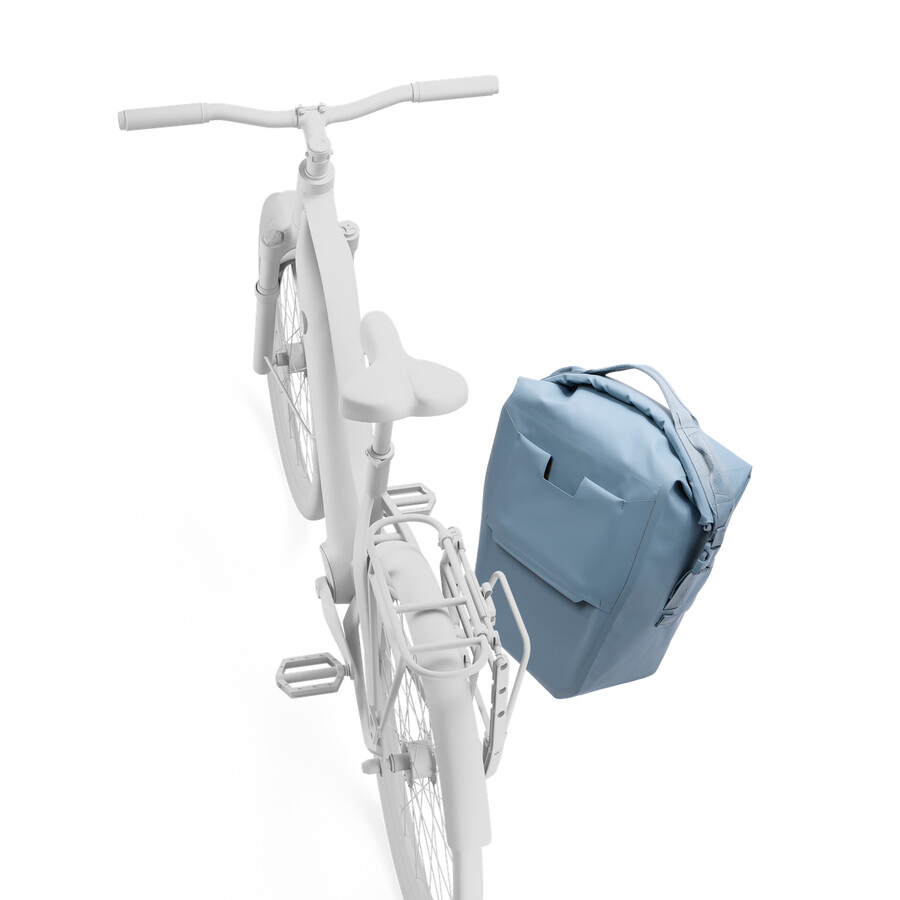borsa per bici con inlock 22l blu medio