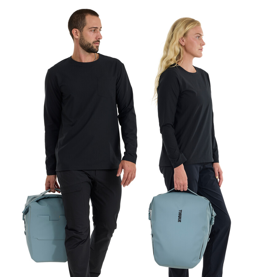 borsa per bici con inlock 22l blu medio