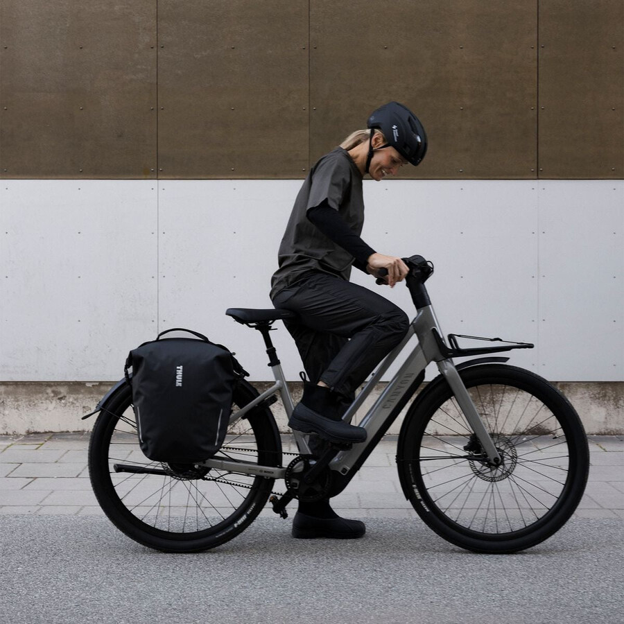 borsa per bici con inlock 22l blu medio