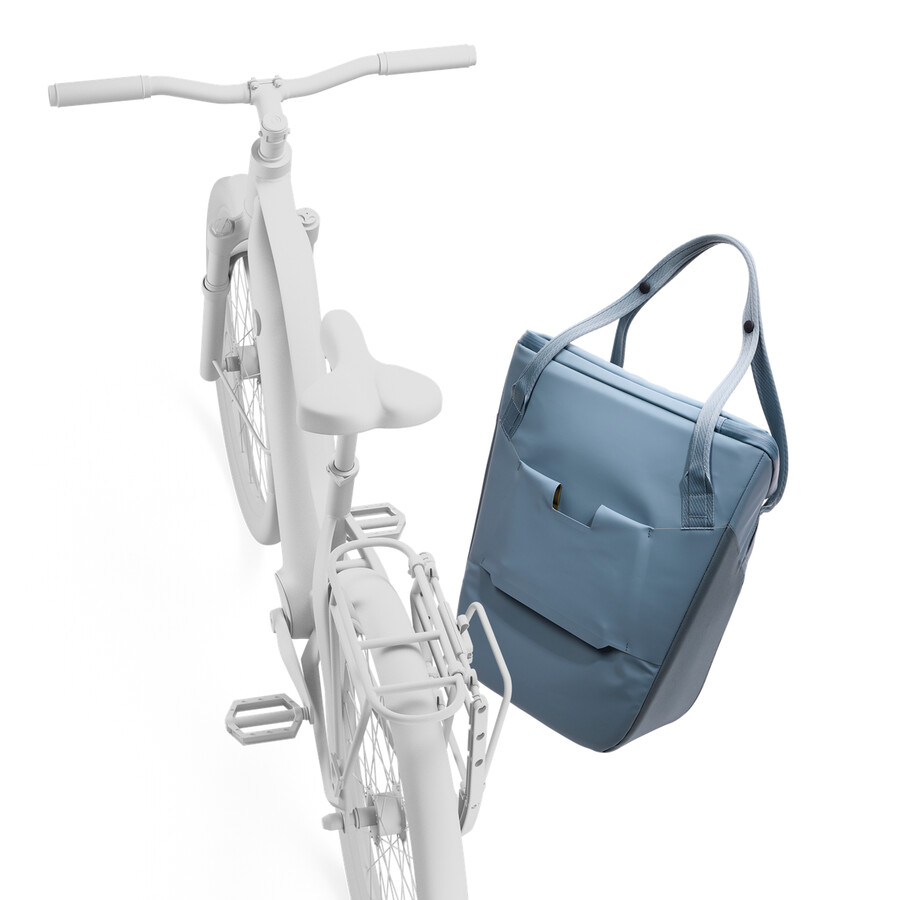 borsa termica per bici con chiusura inlock 21l blu medio