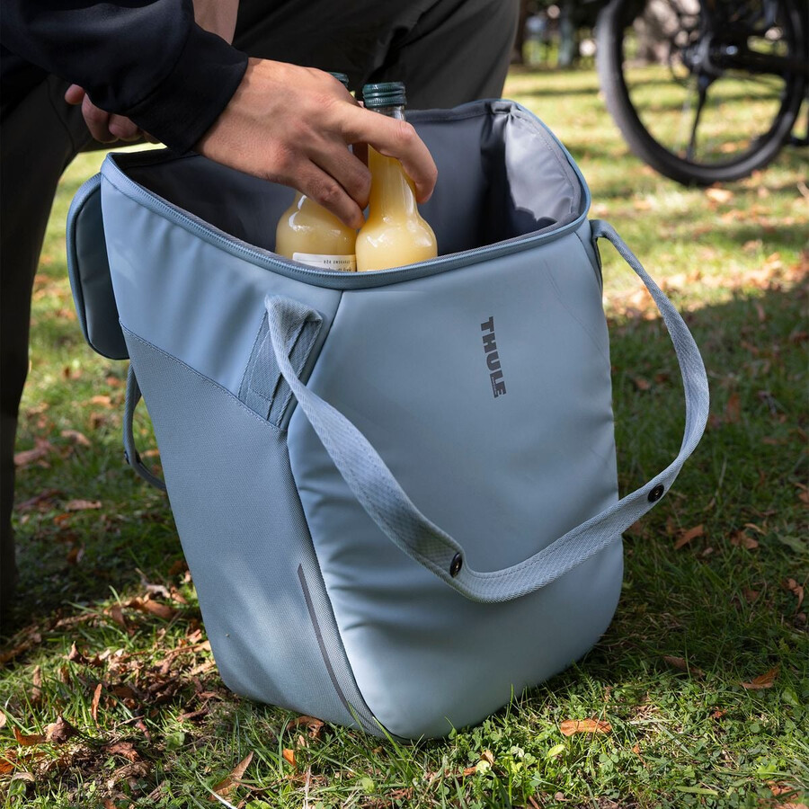 borsa termica per bici con chiusura inlock 21l blu medio