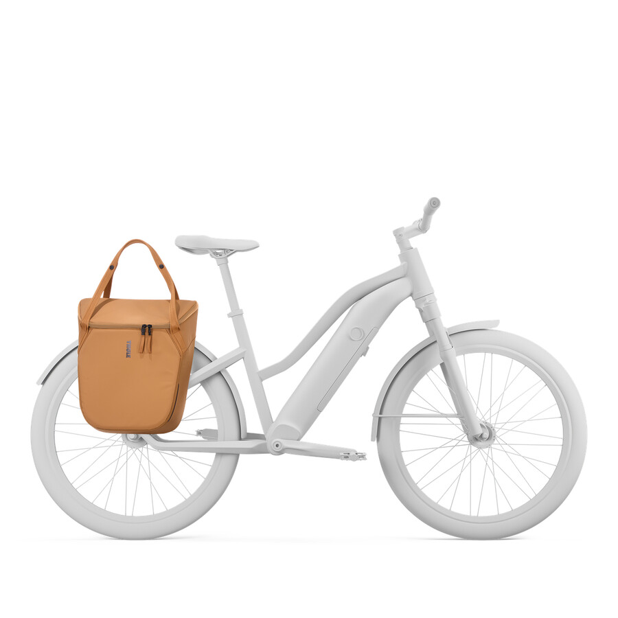 borsa termica per bici con chiusura inlock 21l arancione polvere