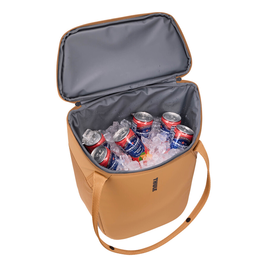 borsa termica per bici con chiusura inlock 21l arancione polvere