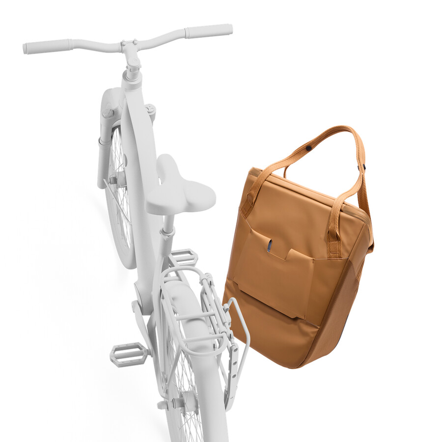 borsa termica per bici con chiusura inlock 21l arancione polvere