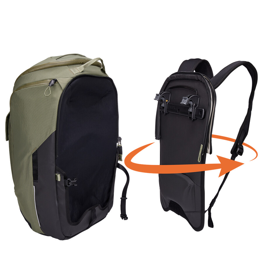 borsa e zaino per bici ibrida 26l verde