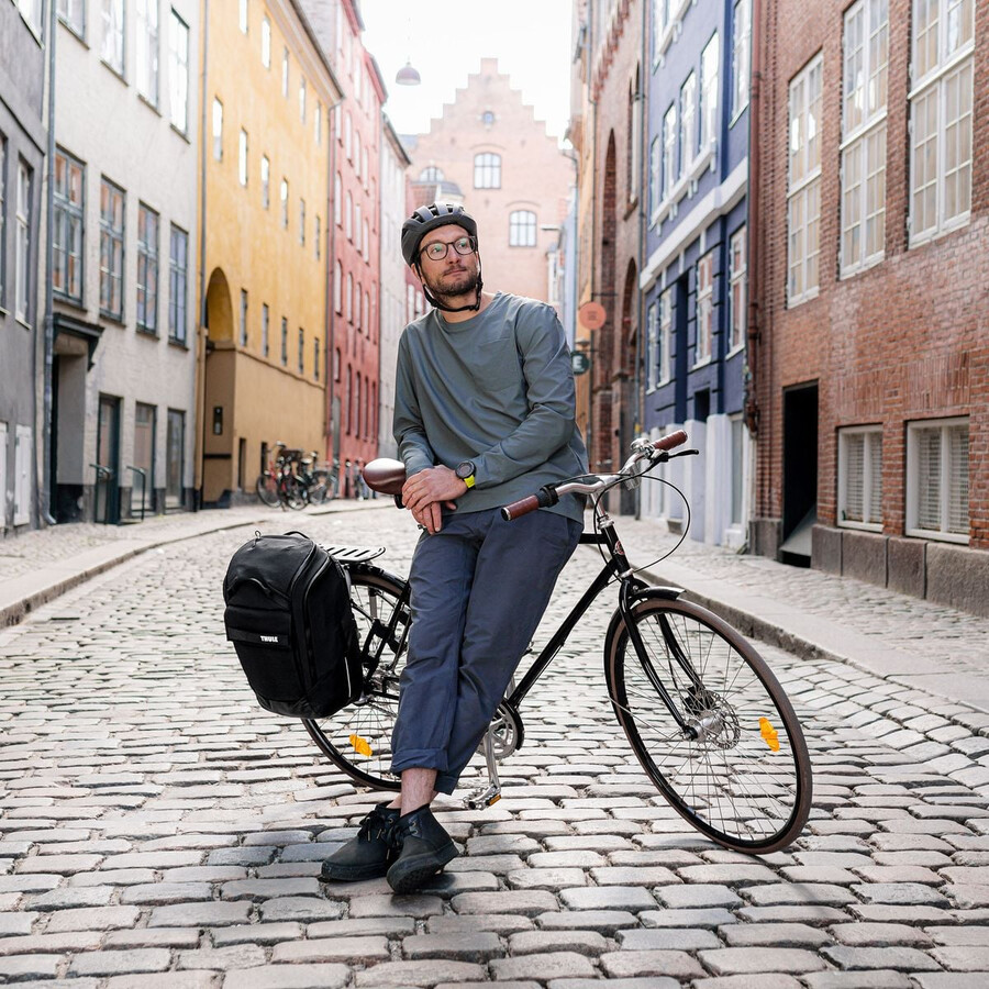borsa e zaino per bici ibrida 26l verde