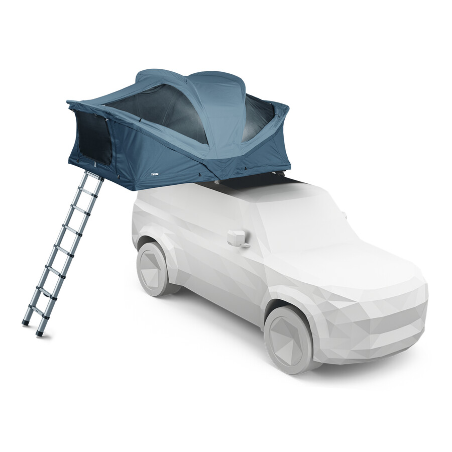 tenda da tetto softshell da due a tre persone colore ardesia scura