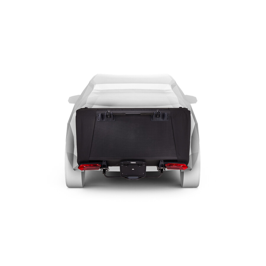 tenda da auto montata sul gancio di traino