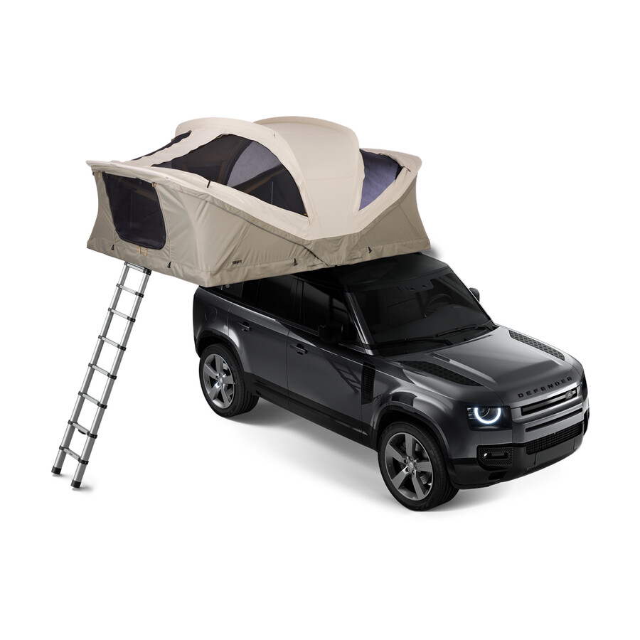 tenda da tetto per 3-4 persone colore grigio pellicano