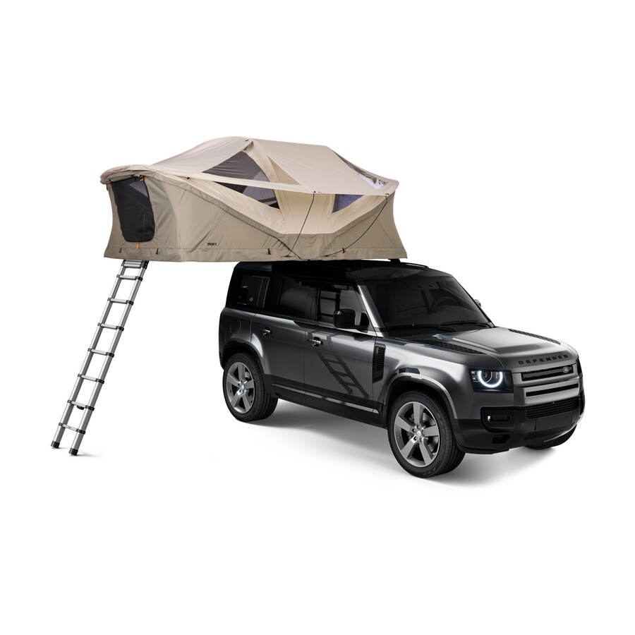 tenda da tetto per 3-4 persone colore grigio pellicano