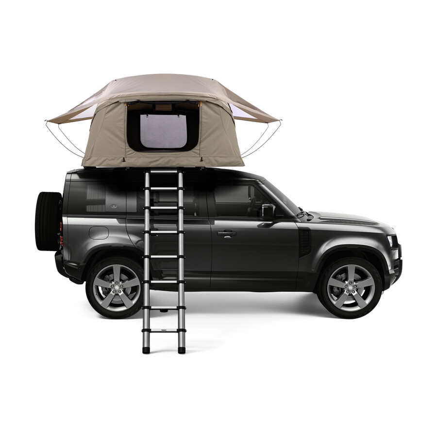 tenda da tetto per 3-4 persone colore grigio pellicano