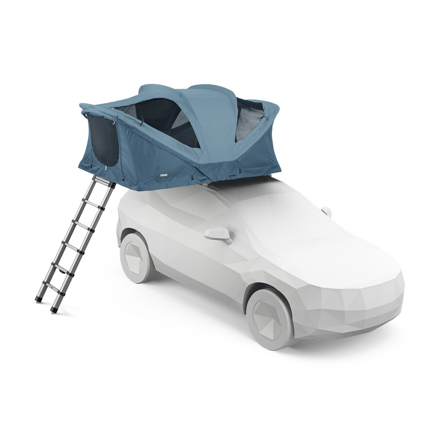 tenda da tetto softshell per due persone colore ardesia scura