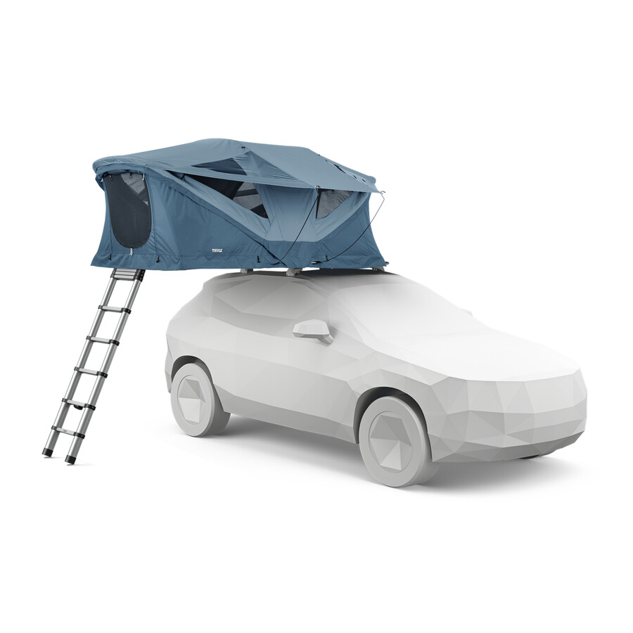tenda da tetto softshell per due persone colore ardesia scura