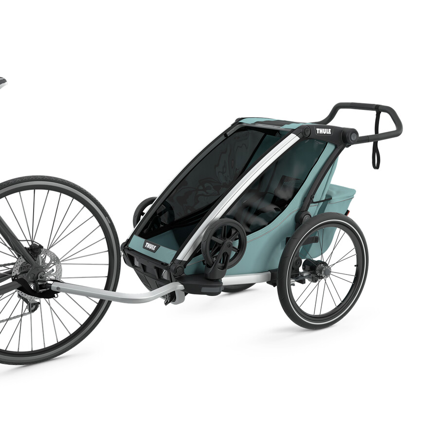 rimorchio per bicicletta multisport a 1 posto alaska blue