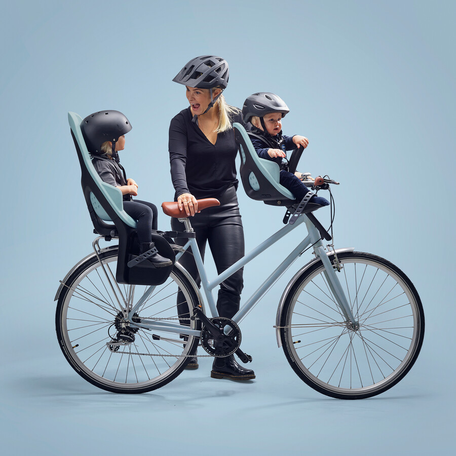seggiolino per bicicletta thule yepp 2 maxi da montare sul portapacchi colore nero notte