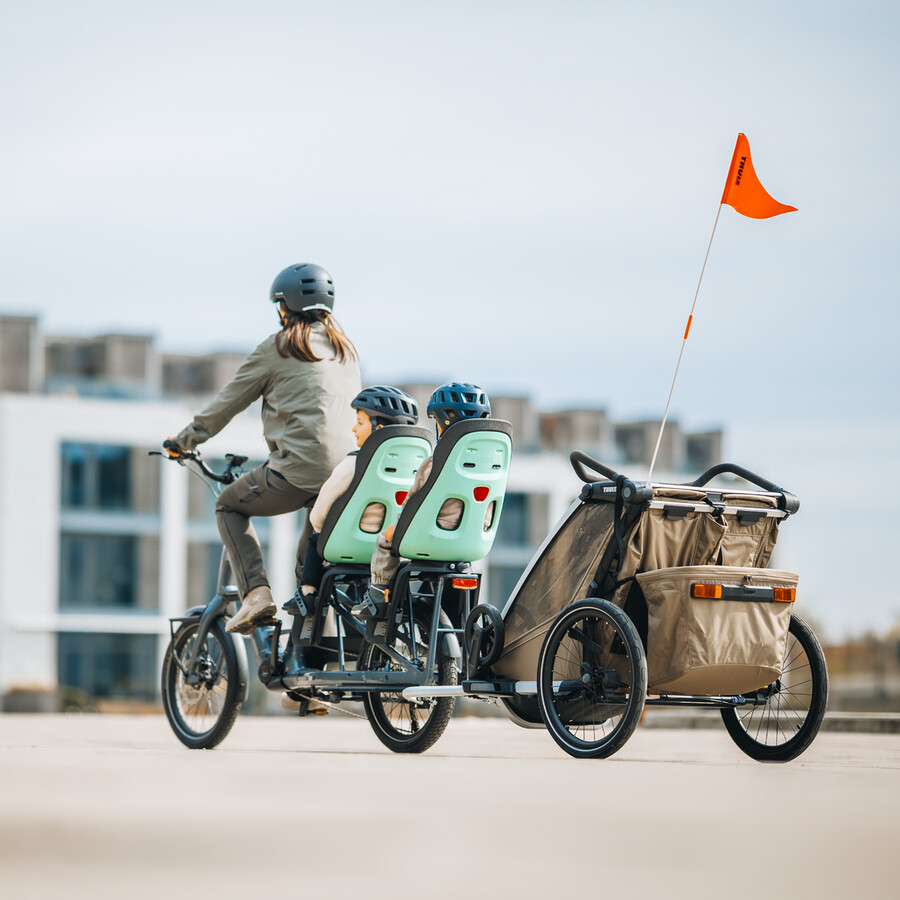 seggiolino per bicicletta per bambini con montaggio sul portapacchi nero mezzanotte
