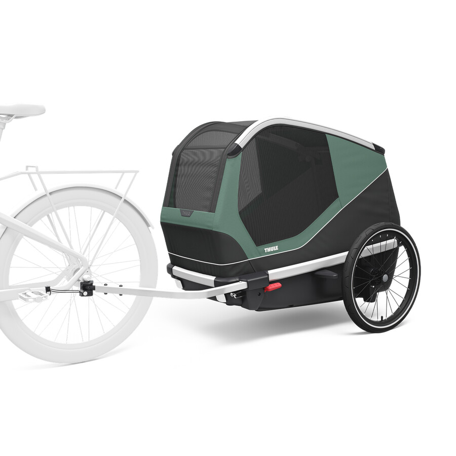 rimorchio per bici per cani thule bexey l hazy green