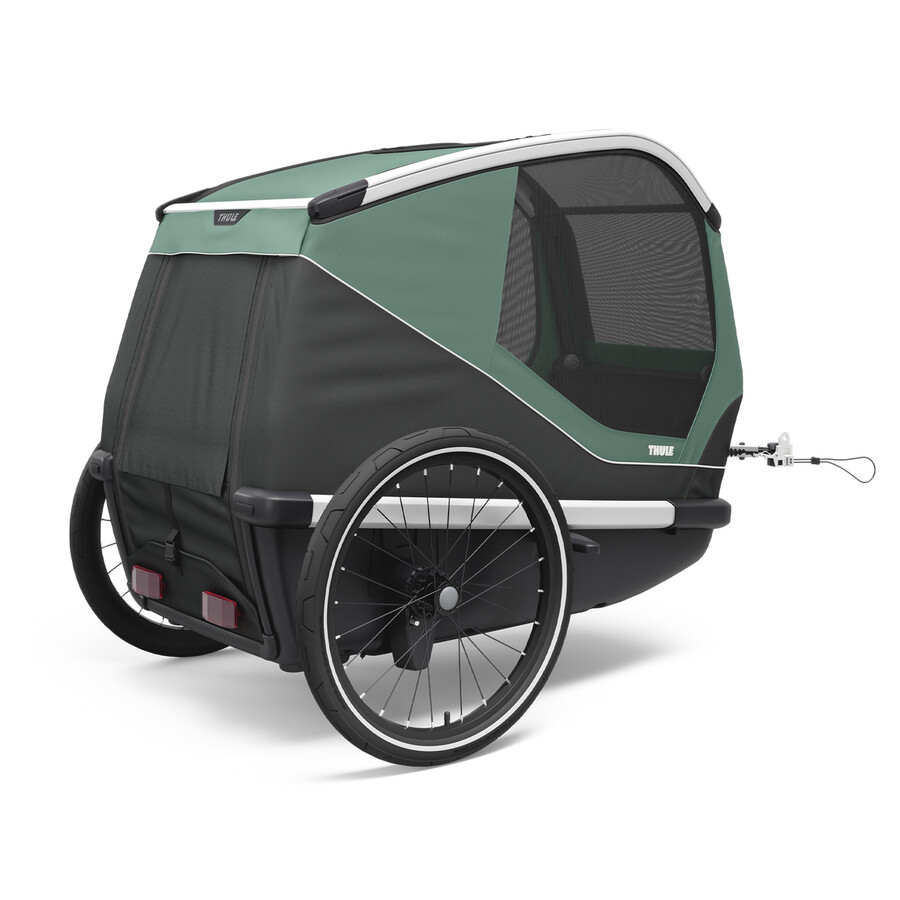 rimorchio per bici per cani thule bexey l hazy green