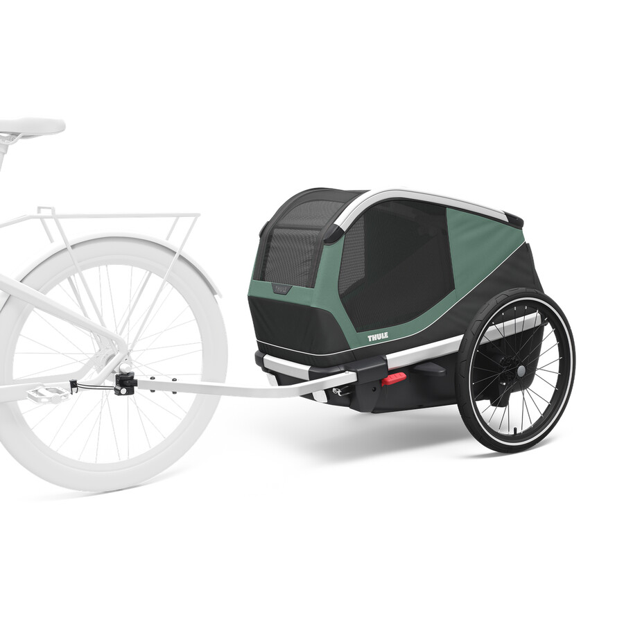 rimorchio per bici per cani thule bexey m hazy green