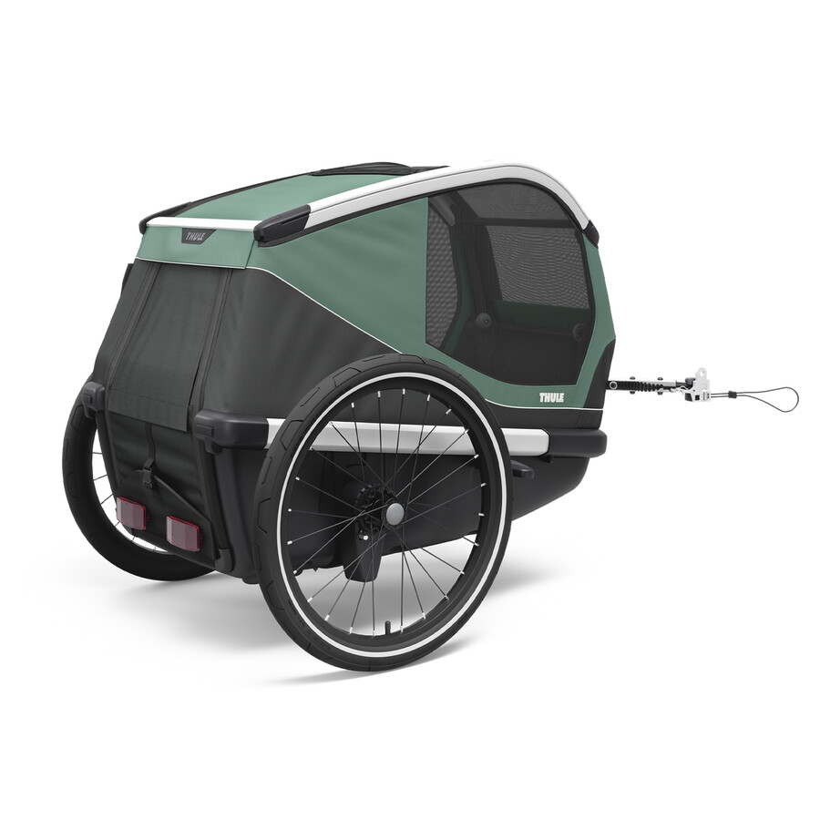 rimorchio per bici per cani thule bexey m hazy green