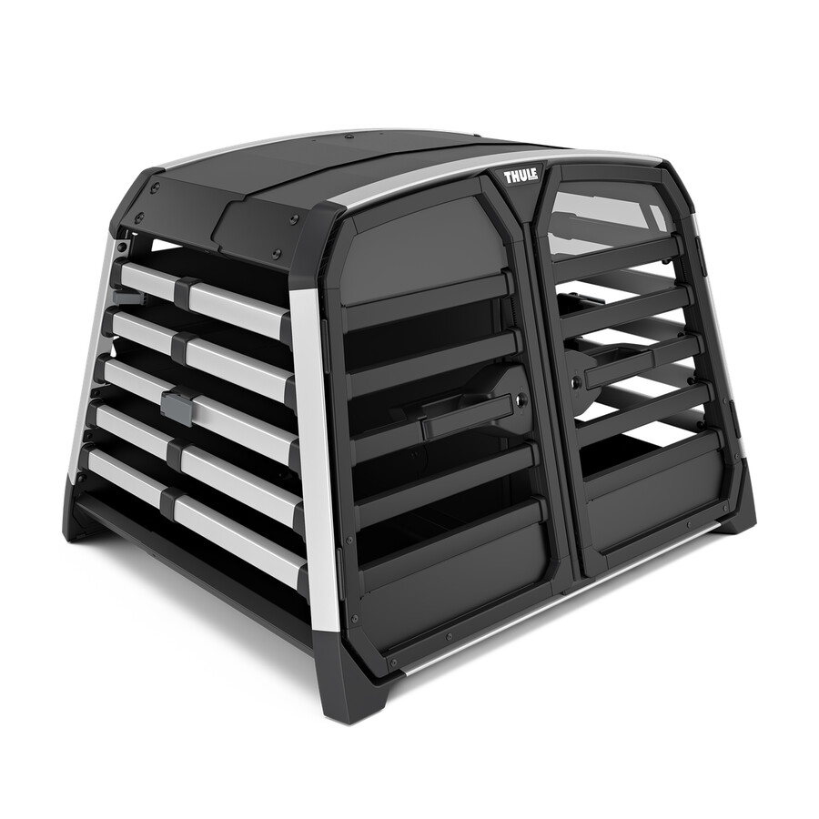 thule allax double m compact trasportino doppio per cani da auto