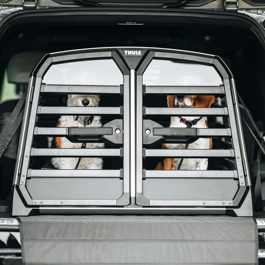 thule allax double l trasportino doppio per auto per cani