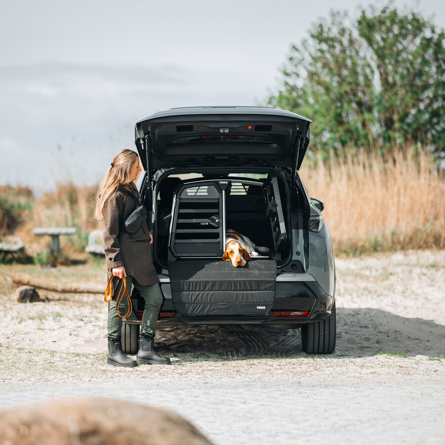 thule allax double l trasportino doppio per auto per cani