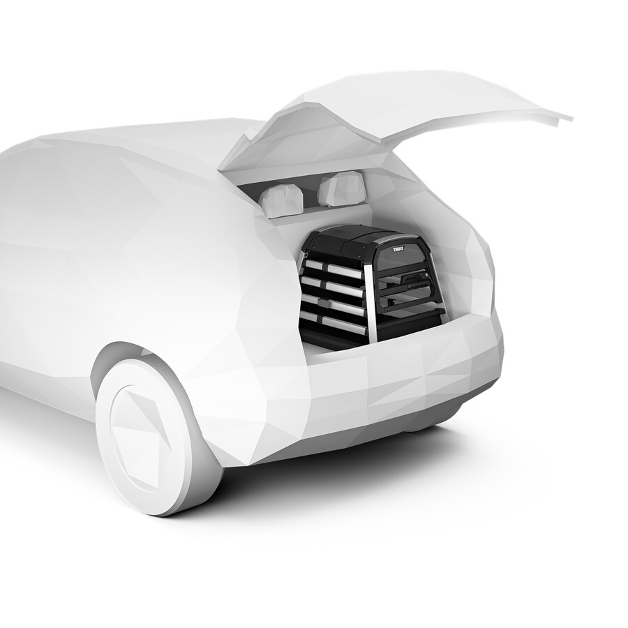 trasportino per cani thule allax compatibile con soglia s per auto con pianale del bagagliaio ribassato