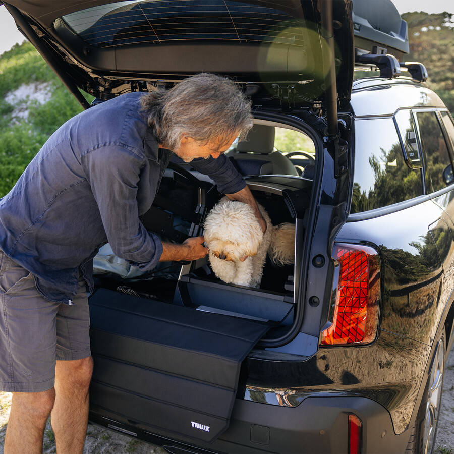 trasportino per cani thule allax compatibile con soglia s per auto con pianale del bagagliaio ribassato