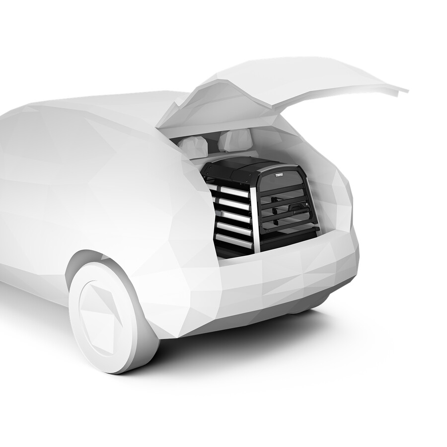 trasportino per cani thule allax compatibile con soglia m per auto con pianale del bagagliaio ribassato